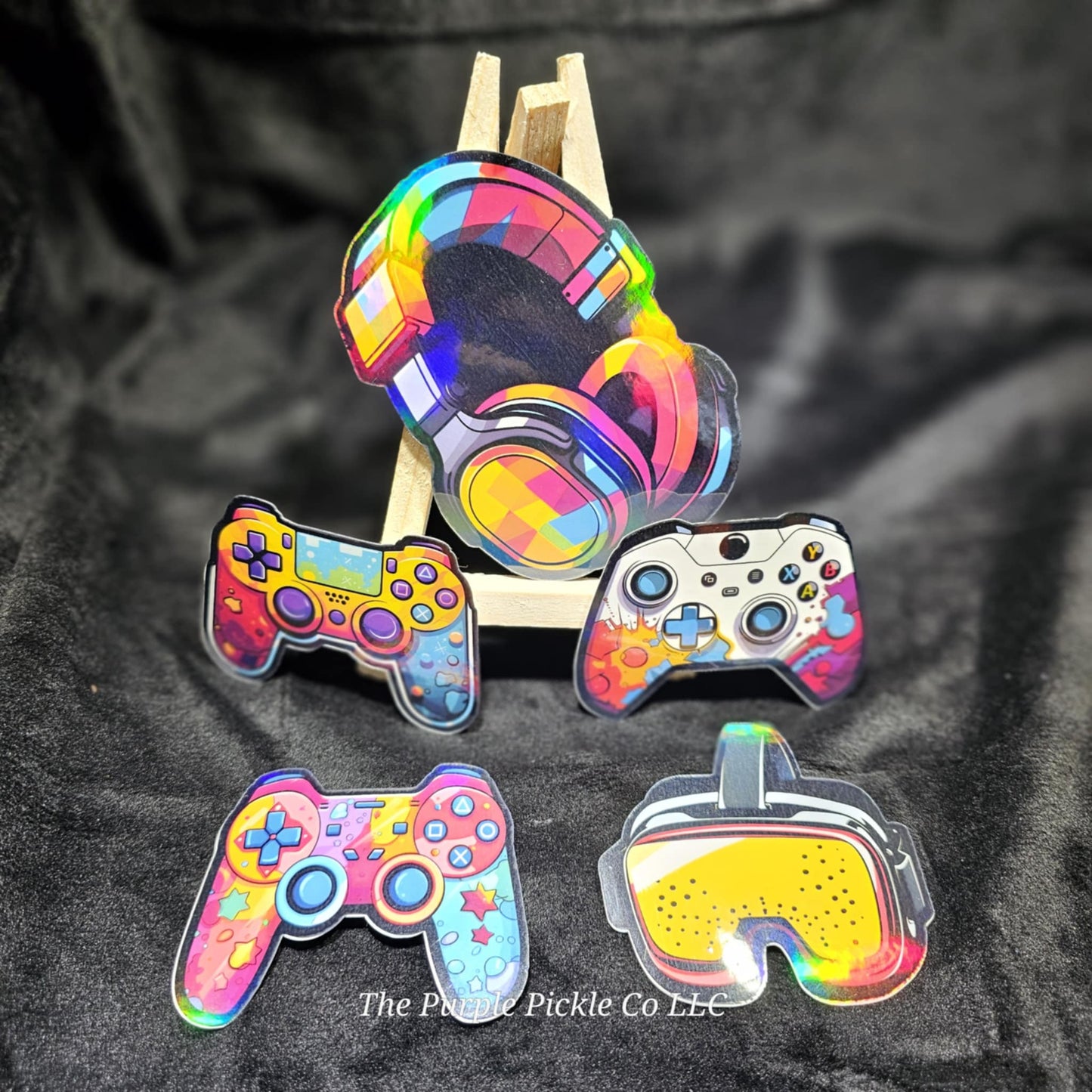 5 Video Gaming Stickers, Games, Controller Stickers for Laptops, Skateboards, Phones, Rewards, Water Bottles, Bikes, Luggage, Travel