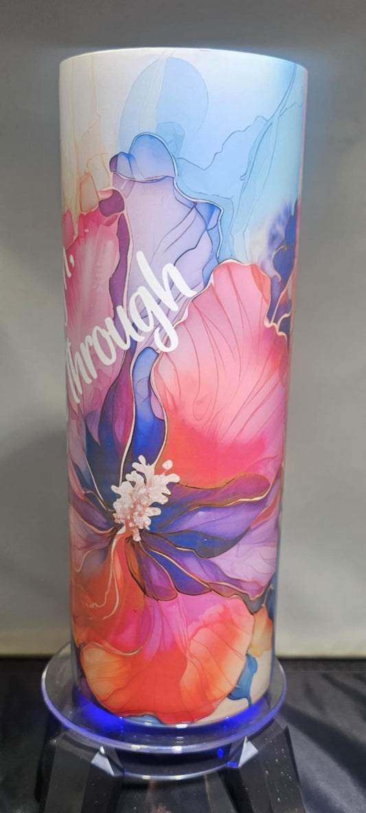 Grow Through, What You Go Through 20oz Sublimation Tumbler