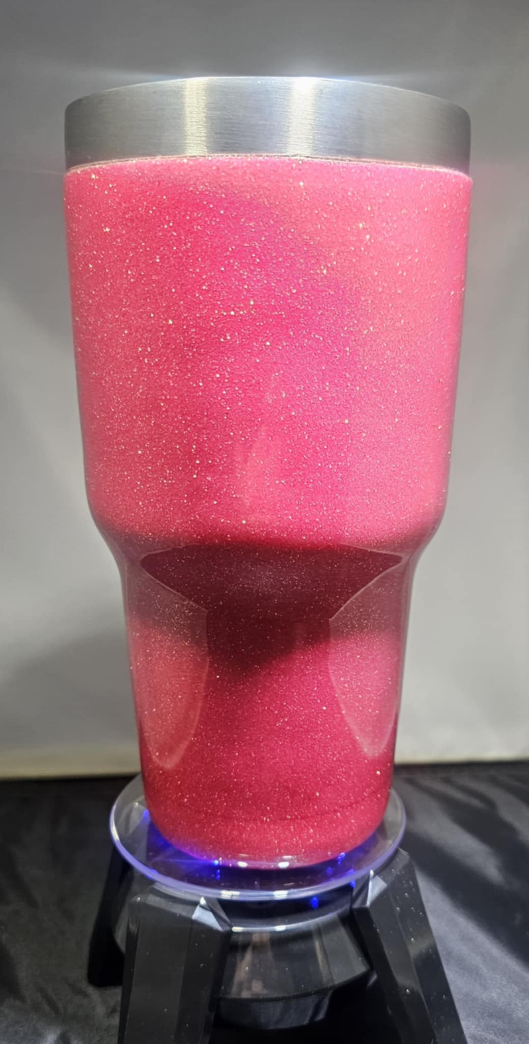 Dazzling Pink 30oz Stainless Steel Glitter Tumbler