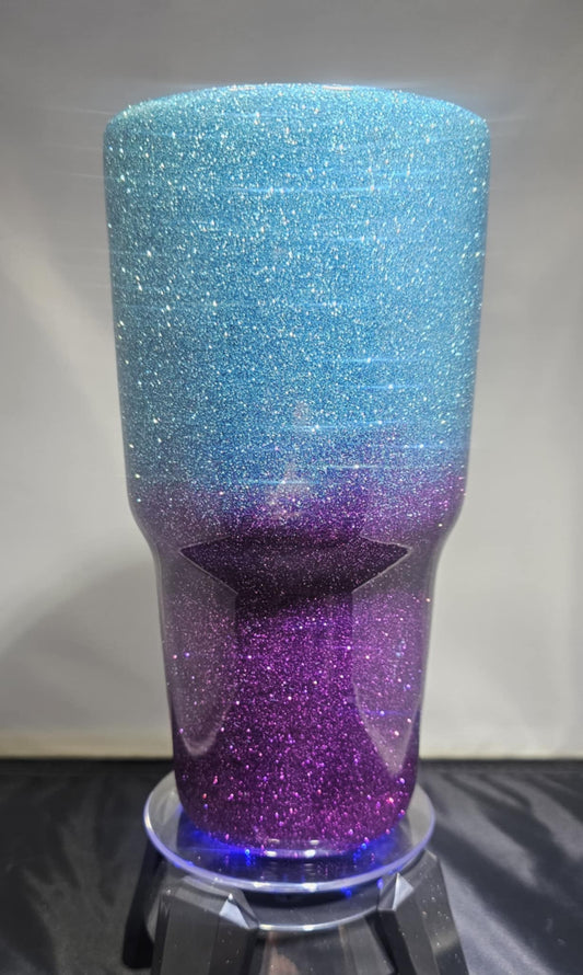 Sleek and Stunning 30oz Stainless Steel Glitter Tumbler