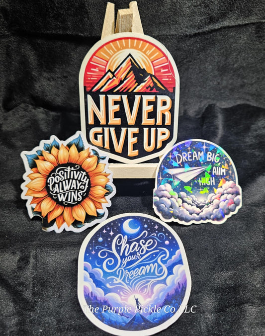 4 Motivational quote stickers , Inspirational Quotes, Positive Affirmations, Self Love , Mental Health