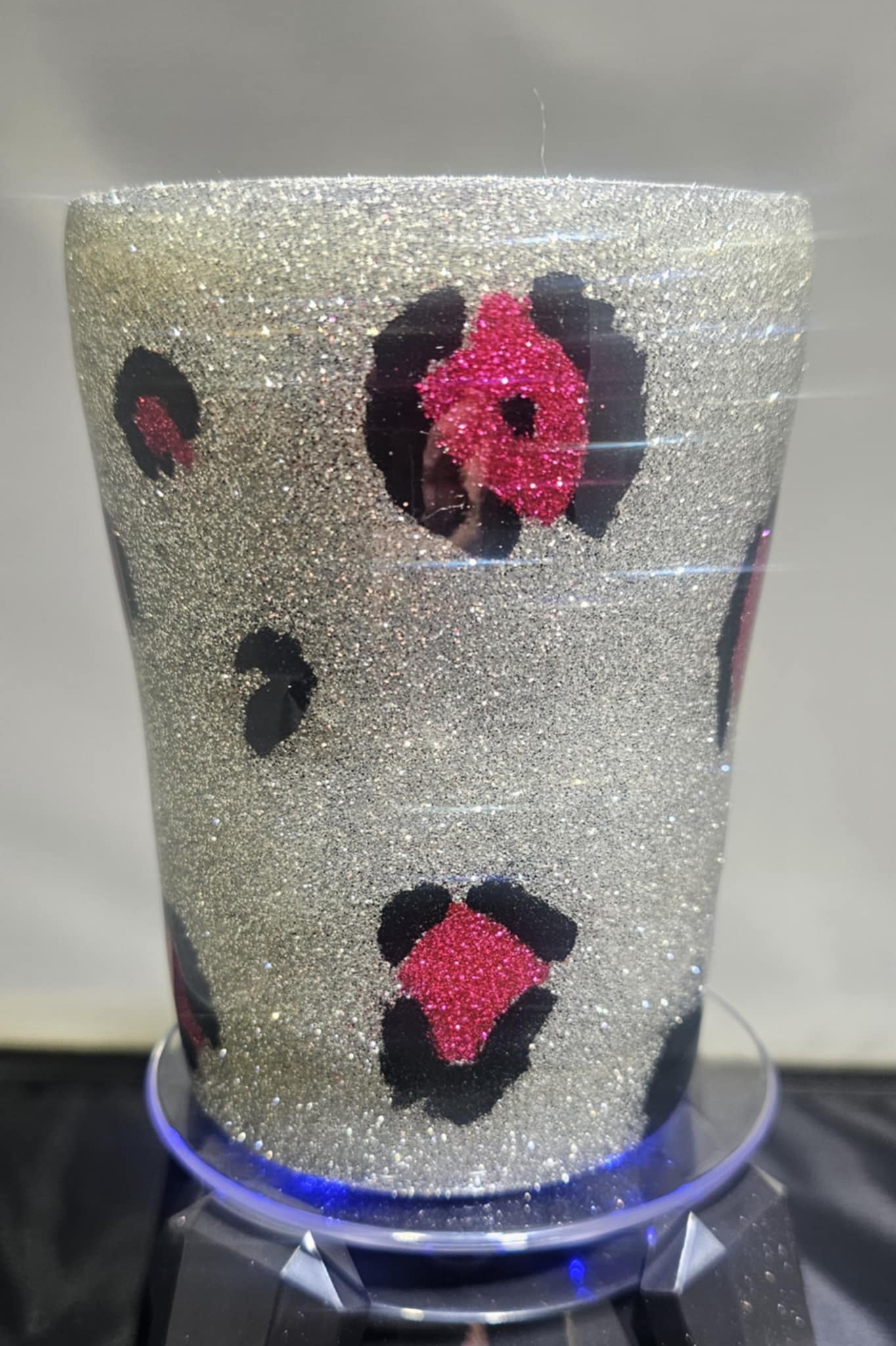 Adorable 15oz Sparking High Quality Fine Cut Glitter Tumbler
